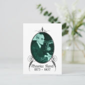 Maurice Ravel Postkarte (Stehend Vorderseite)