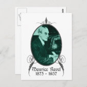 Maurice Ravel Postkarte (Vorne/Hinten)