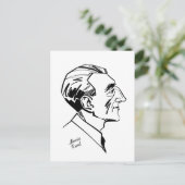 Maurice Ravel Postkarte (Stehend Vorderseite)
