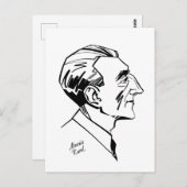 Maurice Ravel Postkarte (Vorne/Hinten)