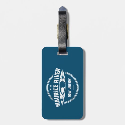 Maurice River New Jersey Kayaking Gepäckanhänger (Rückseite vertikal)