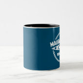 Maurice River New Jersey Kayaking Zweifarbige Tasse (Mittel)