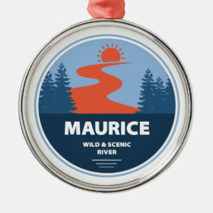 Maurice Wild And Scenic River Ornament Aus Metall