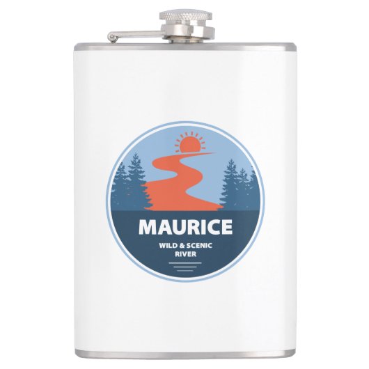Maurice Wild und Landschaftlicher Fluss Flachmann (Vorderseite)