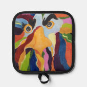 MauriceAngryRooster Square Topflappen (Vorderseite)