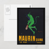 Maurin Quina Absinthe Postkarte (Vorne/Hinten)