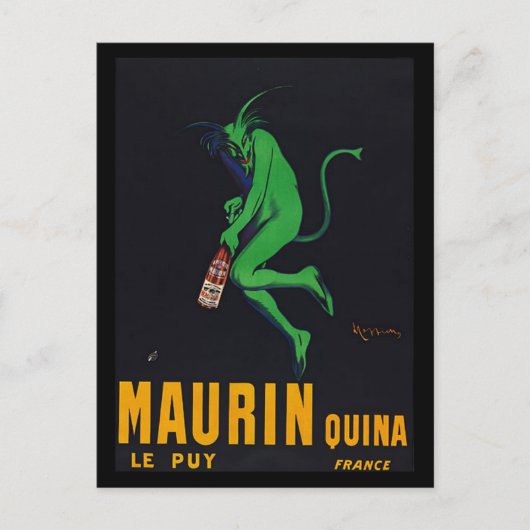 Maurin Quina Absinthe Postkarte (Vorderseite)