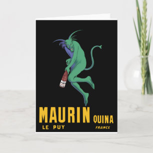 Maurin Quina - Cappiello 1906 - Absinth-Aperitif Karte