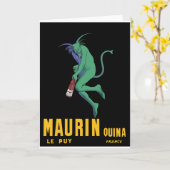 Maurin Quina - Cappiello 1906 - Absinthe Apertif Karte (Gelbe Blume)