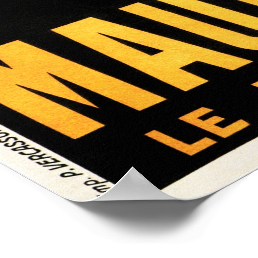 MAURIN QUINA Green Devil Französischer Liquor Absi Poster (Ecke)