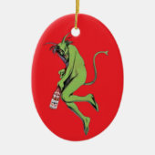 Maurin Quina Green Devil Keramik Ornament (Vorne)