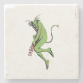 Maurin Quina Green Devil Steinuntersetzer (Vorderseite)