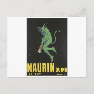 MAURIN QUINA Vintages Liquor-Etikett ln Postkarte