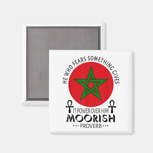 Maurische Amerikaner, die fürchten, Moors islamisc Magnet (Vorderseite/Rückseite)