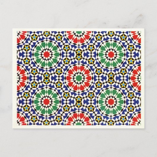 Maurische Fliese Postkarte (Vorderseite)