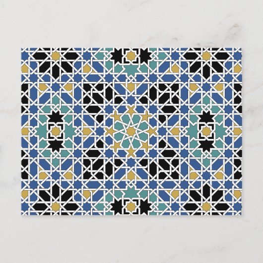 Maurische Fliese Postkarte (Vorderseite)