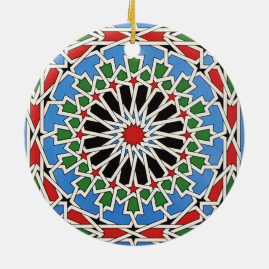 Maurische Fliesen Keramikornament (Hinten)