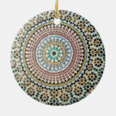 Maurische Fliesen-Verzierung Keramik Ornament (Hinten)