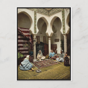 Maurische Frauen machen arabische Teppiche, Algier Postkarte