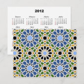Maurische Kachel 2012 Kalender Postkarte (Vorne/Hinten)