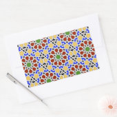 Maurische Kachel-Rechteck-Aufkleber Rechteckiger Aufkleber (Umschlag)