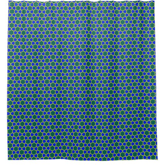 Maurische Mosaikfliese Duschvorhang (Vorderseite)