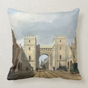 Maurischer Bogen, schauend vom Tunnel, Platte 10 Kissen