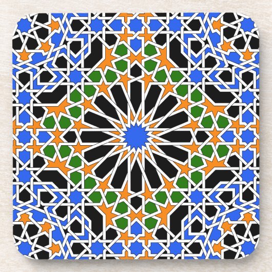 Maurischer Fliese Korken-Untersetzer Getränkeuntersetzer (Vorderseite)
