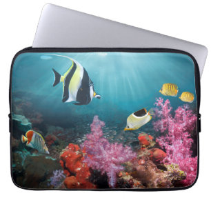 Maurisches Idol der Korallenriff-Landschafts-  Laptopschutzhülle