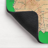 Mauritania Map Mousepad (Ecke)