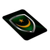 Mauritania Metallic Emblem Magnet (Rechte Seite)