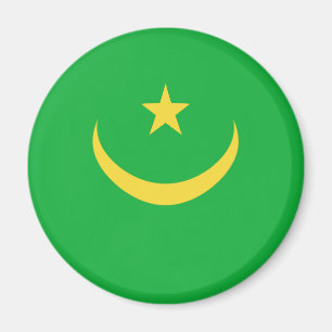 Mauritanien Fisheye-Flagge-Magnet Magnet