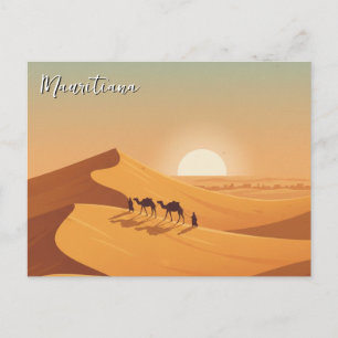 Mauritanische Wüsten-Dünen-Kamel Postkarte