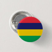 Mauritianische Flagge, Flagge von Mauritius Button (Vorne & Hinten)
