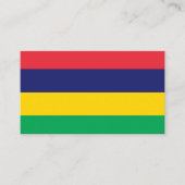 Mauritianische Flagge, Flagge von Mauritius Visitenkarte (Vorderseite)
