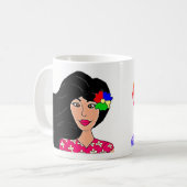 Mauritische Dame Kaffeetasse (Vorderseite Links)