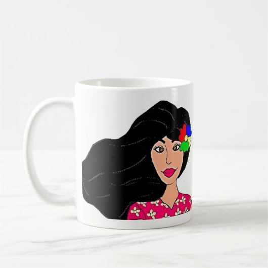 Mauritische Dame Kaffeetasse (Links)