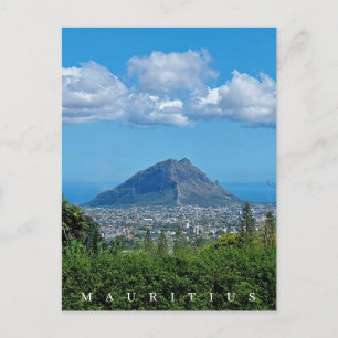 Mauritius Berg- und Wolkensicht nach Karte