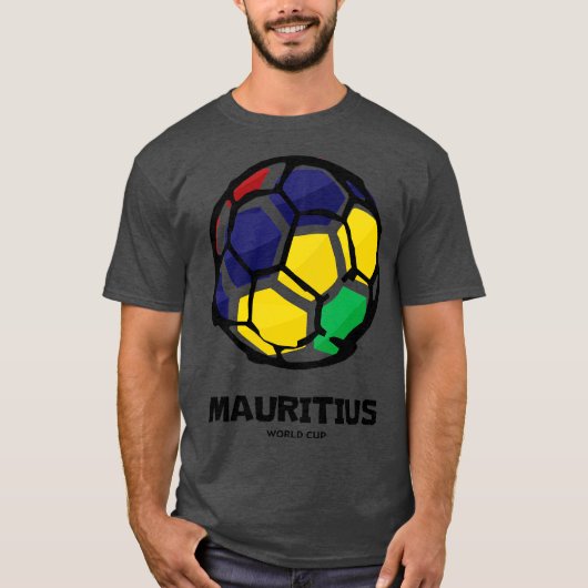 Mauritius Country Flag T-Shirt (Vorderseite)