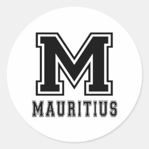 Mauritius Designs Runder Aufkleber