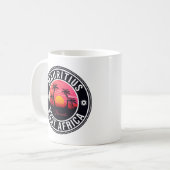 Mauritius East Africa Retro Sunset Souvenirs 60er Kaffeetasse (Vorderseite Links)