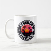 Mauritius East Africa Retro Sunset Souvenirs 60er Kaffeetasse (Links)