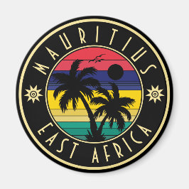 Mauritius East Africa Retro Sunset Souvenirs 60er Magnet