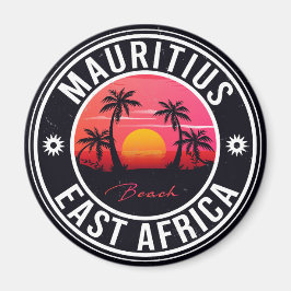 Mauritius East Africa Retro Sunset Souvenirs 60er Magnet