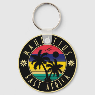 Mauritius East Africa Retro Sunset Souvenirs 60er Schlüsselanhänger