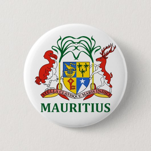 Mauritius - Emblem/Flagge/Wappen/Symbol Button (Vorderseite)
