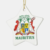 Mauritius - Emblem/Flagge/Wappen/Symbol Keramikornament (Links)