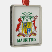 Mauritius - Emblem/Flagge/Wappen/Symbol Silbernes Ornament (Rechts)