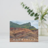 Mauritius farbige Bodenansicht Postkarte (Stehend Vorderseite)