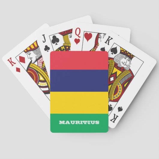 Mauritius Flag Games, Mauritius Playing Cards Spielkarten (Rückseite)